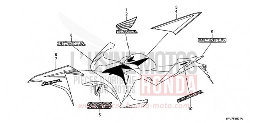 MARK/STRIPE (CBR250RB/RAB-3F,4E,5ED) CBR250RAB de 2011